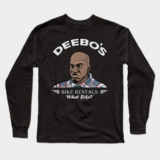 Deebo's Bike Rentals "What Bike?" Long Sleeve T-Shirt